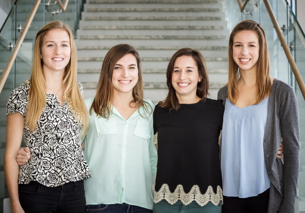 Stephanie Guiler, Emma Delitala, Haley Hickling, & Allison Schroeder