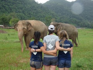 Bittersweet goodbyes. We had an incredible two weeks at Elephant Nature Park! 