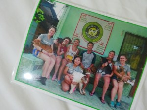 Staff laminated group picture for each of us to take home